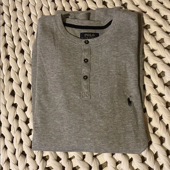 NWT Ralph Lauren Polo 3 Waffle Weave Henley - Picture 8 of 8